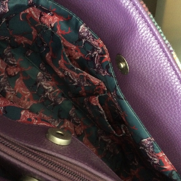 *RARE* NWOT Ness Tweed Handbag | The Ebony Crush - Picture 5 of 8